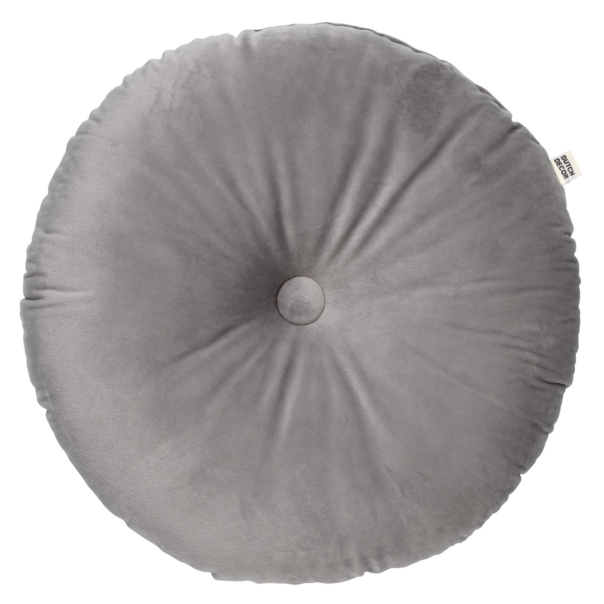 OLLY - Coussin rond en velours Micro Chip 40 cm 