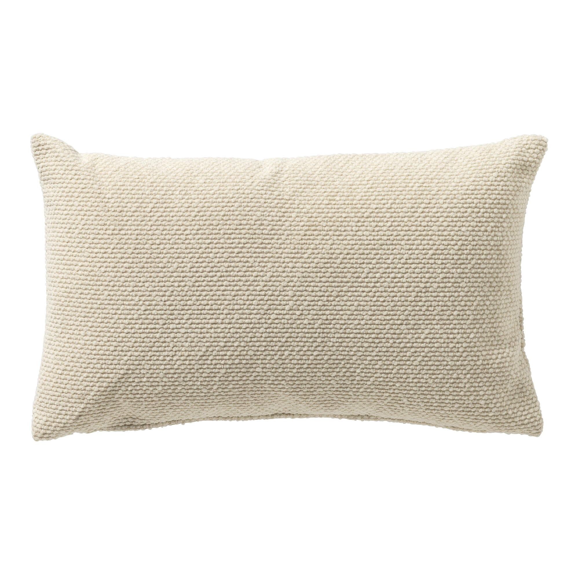 JULIO - Coussin extérieur 30x50 cm - Marshmallow - blanc