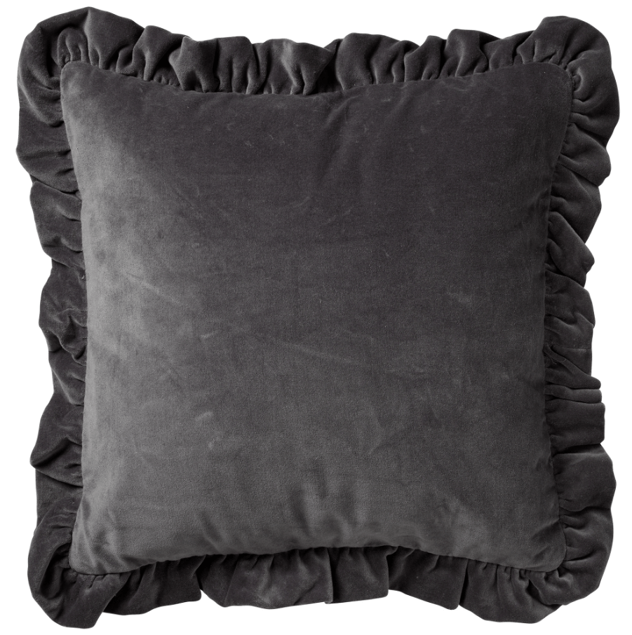 YARA - Cushion 45x45 cm Charcoal Gray - anthracite