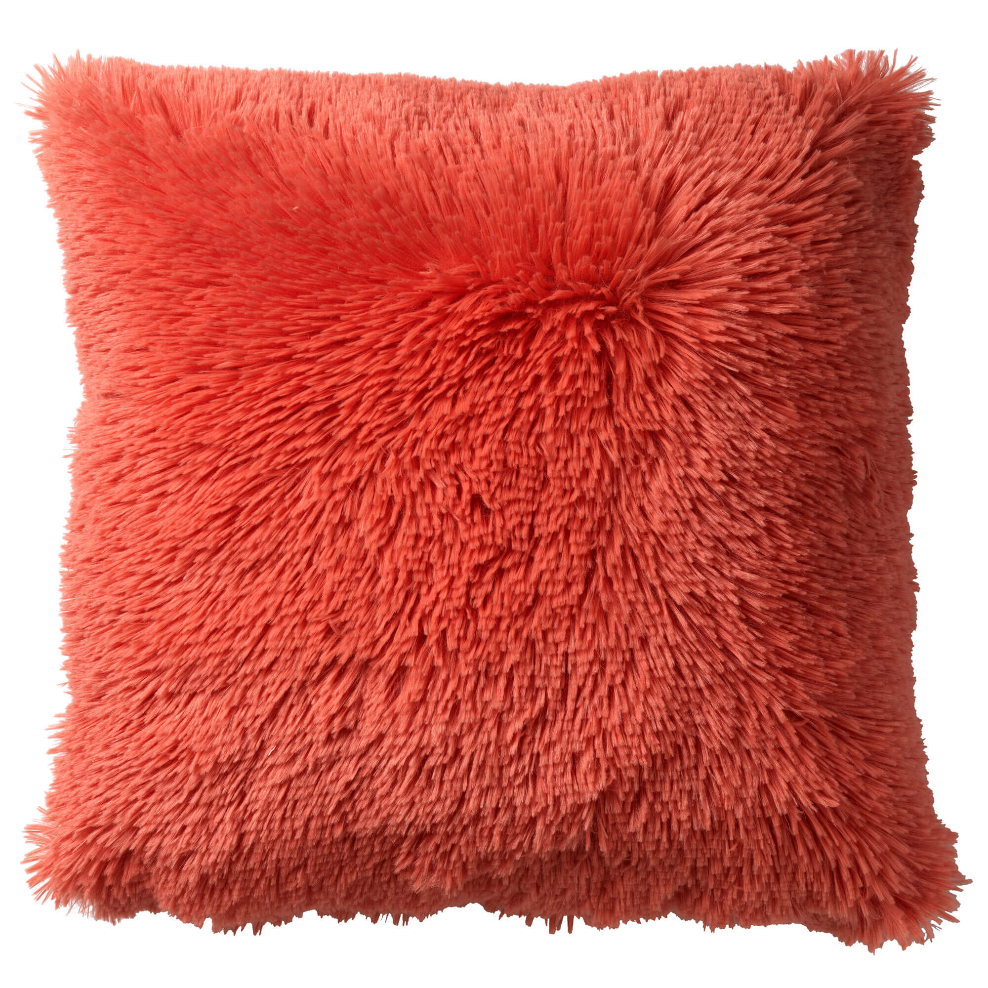 FLUFFY - Cushion 45x45 cm Coral - pink 