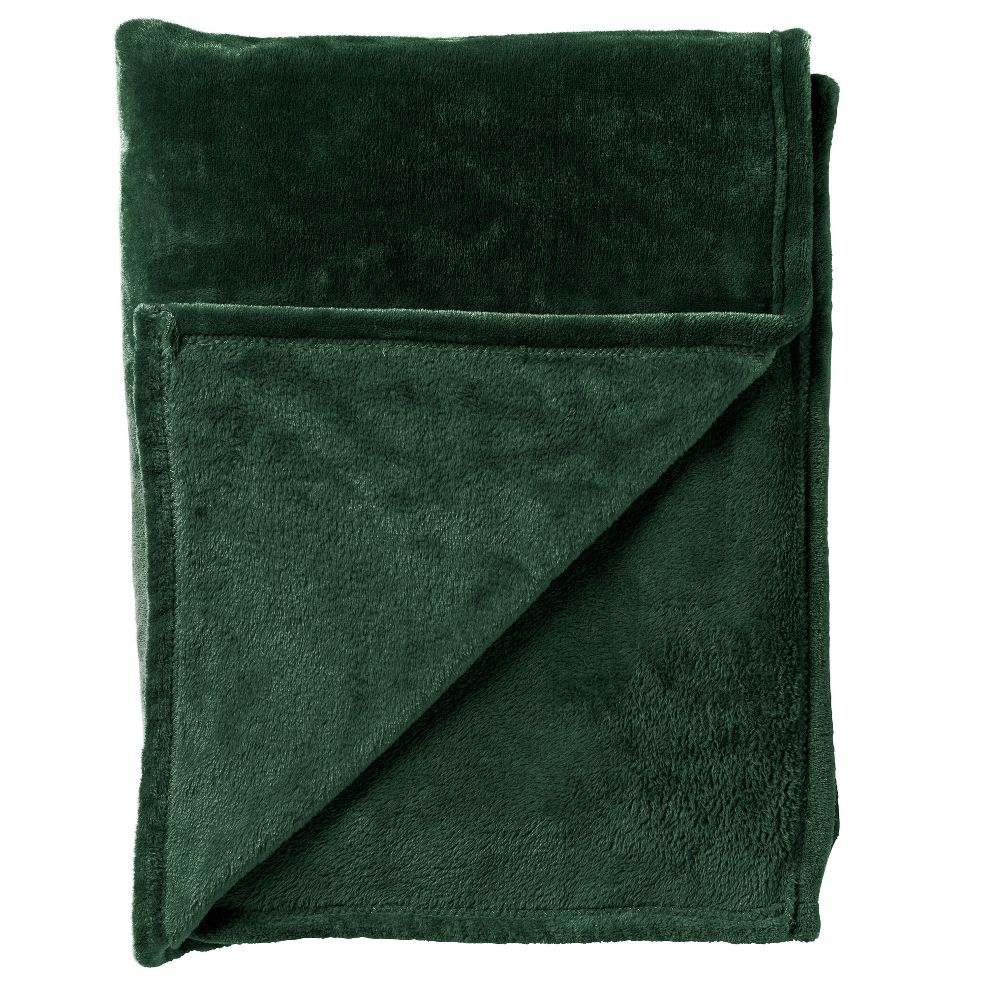 CHARLIE - Plaid flannel fleece XL - 200x220 cm - Mountain View - groen | Plaid DDL0911100456