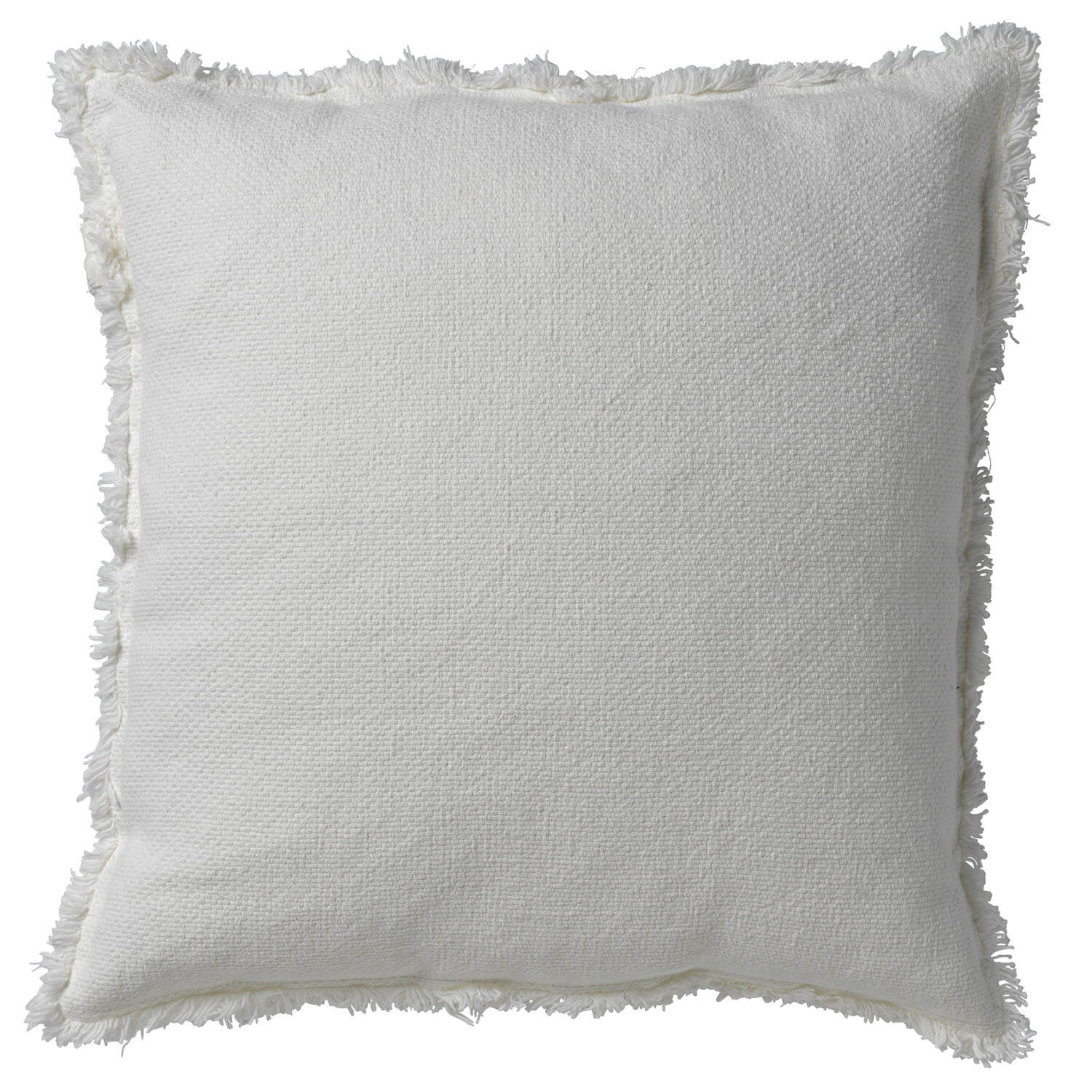 BURTO - Coussin en coton delavé Ivoire 45x45 cm Snow White