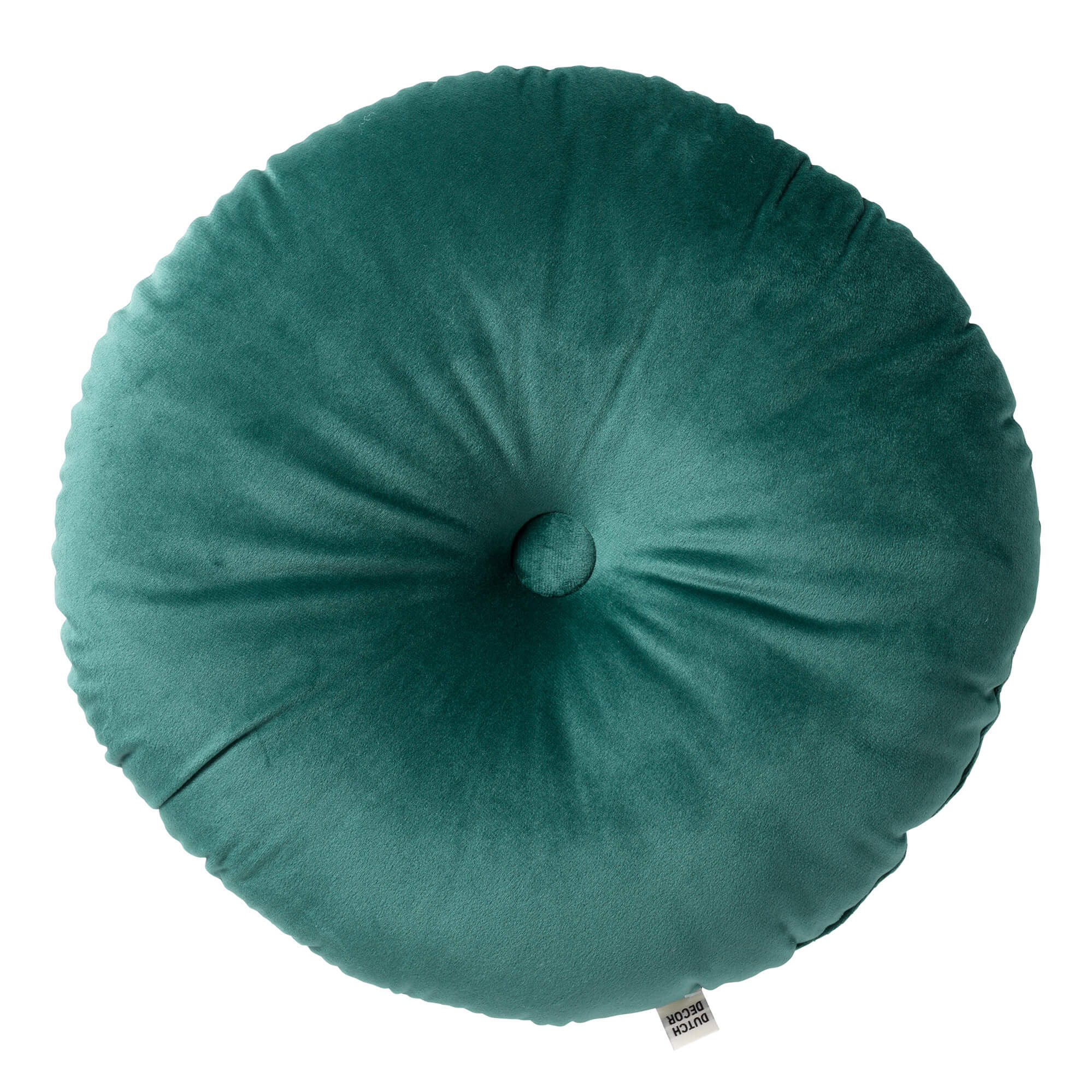 OLLY - Coussin rond en velours Sagebrush Green 40 cm 