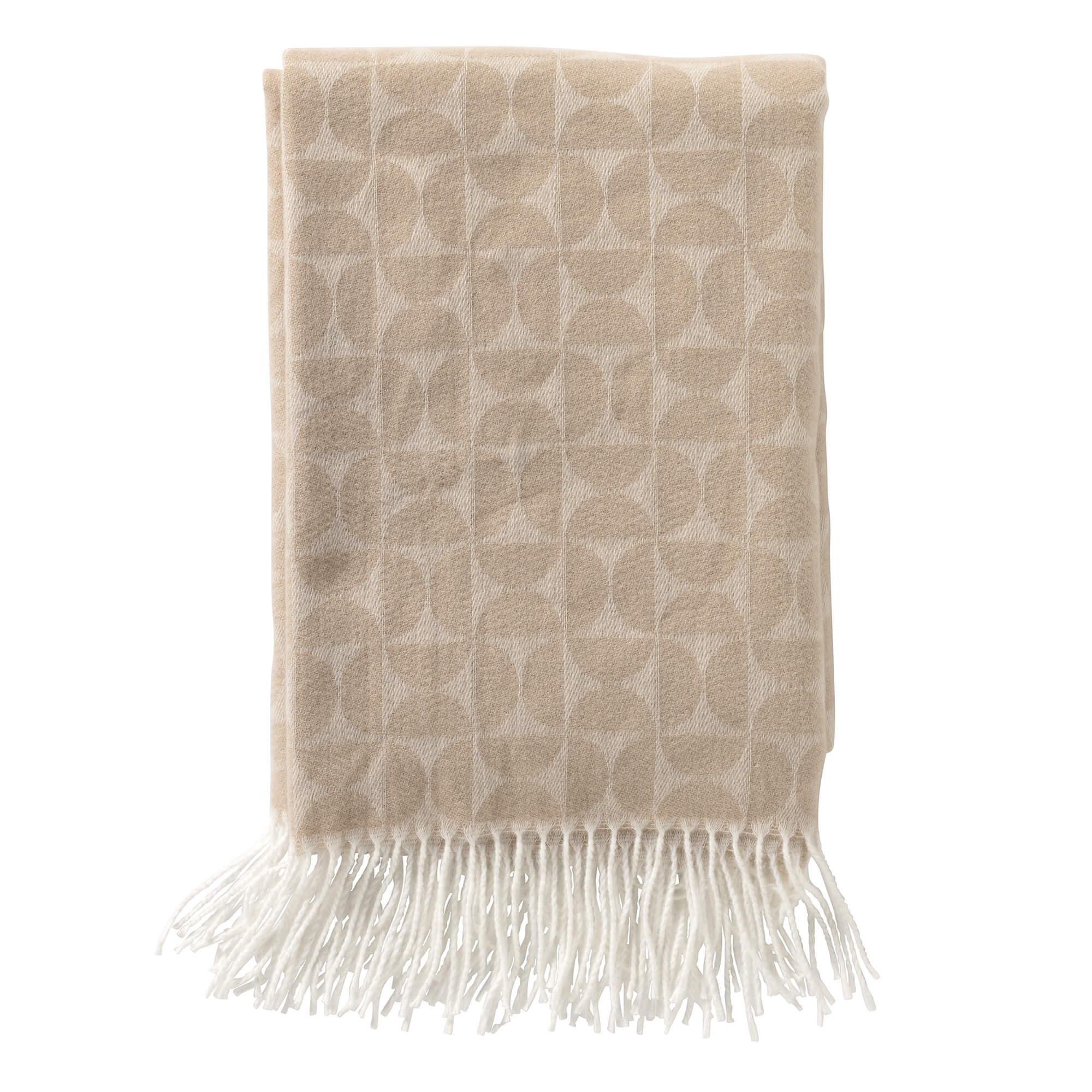 CARLIEN - Plaid 140x180 cm - Irish Cream - beige