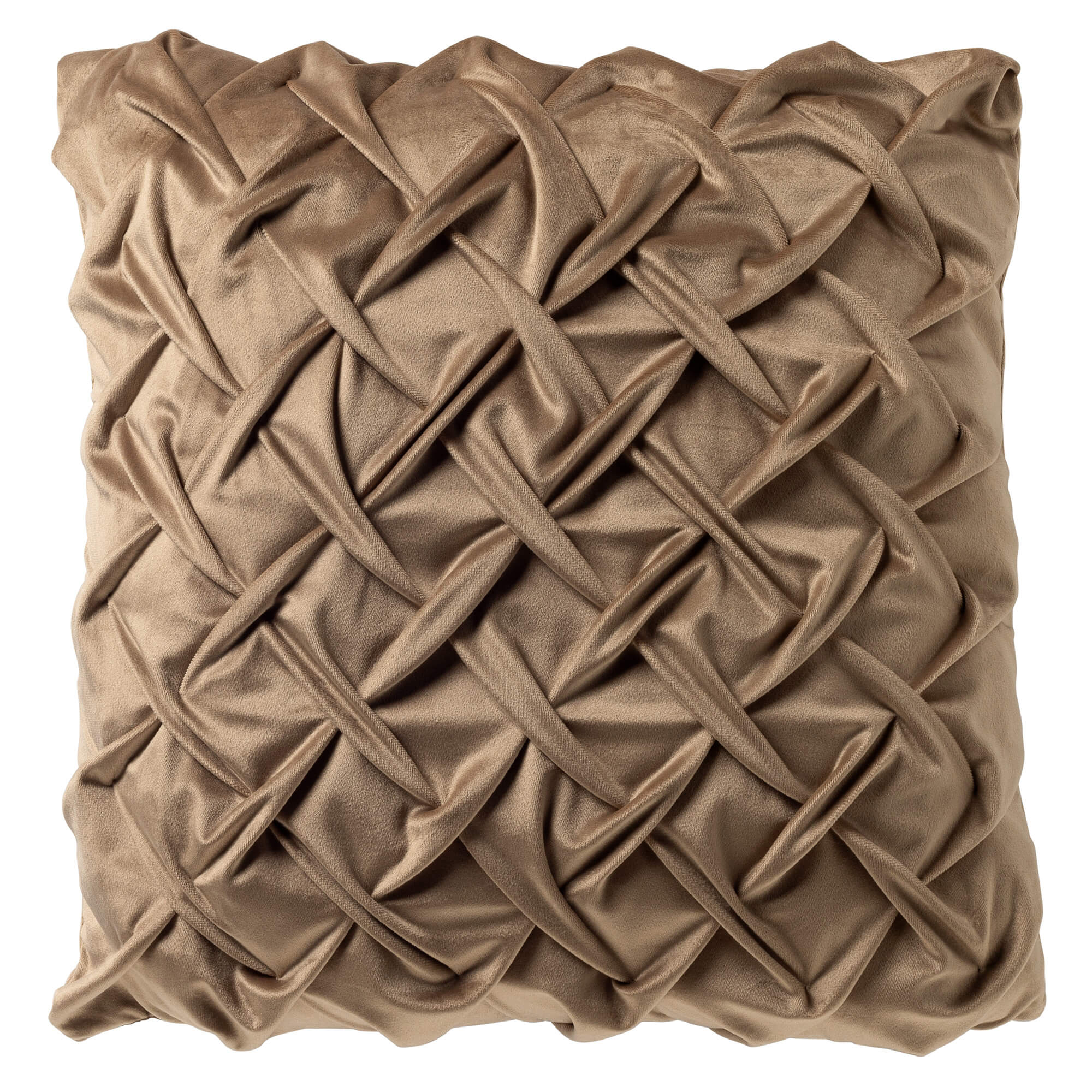 MIRA - Sierkussen 45x45 cm - Irish Cream - beige - bruin