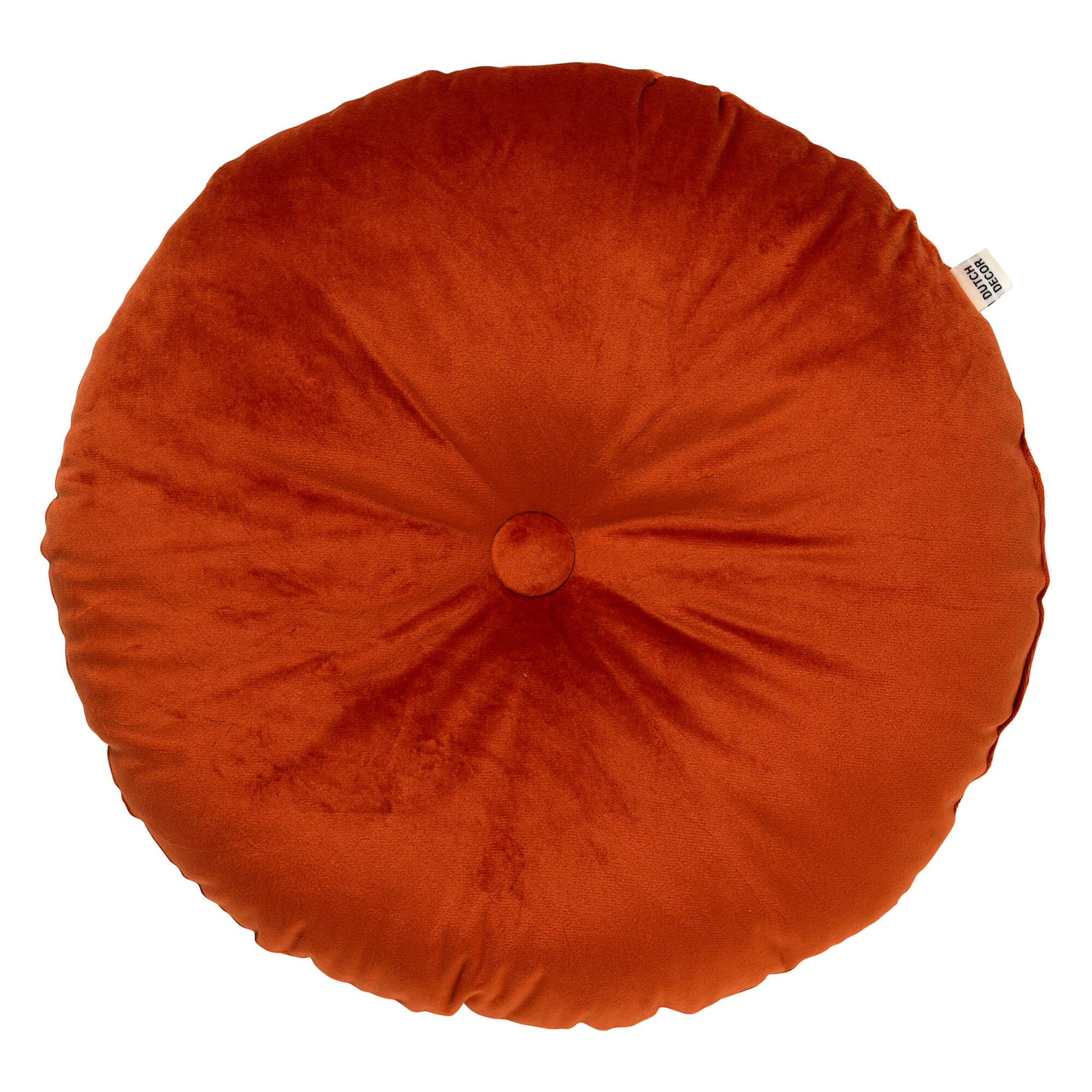 OLLY - Coussin rond en velours Potters Clay 40 cm 