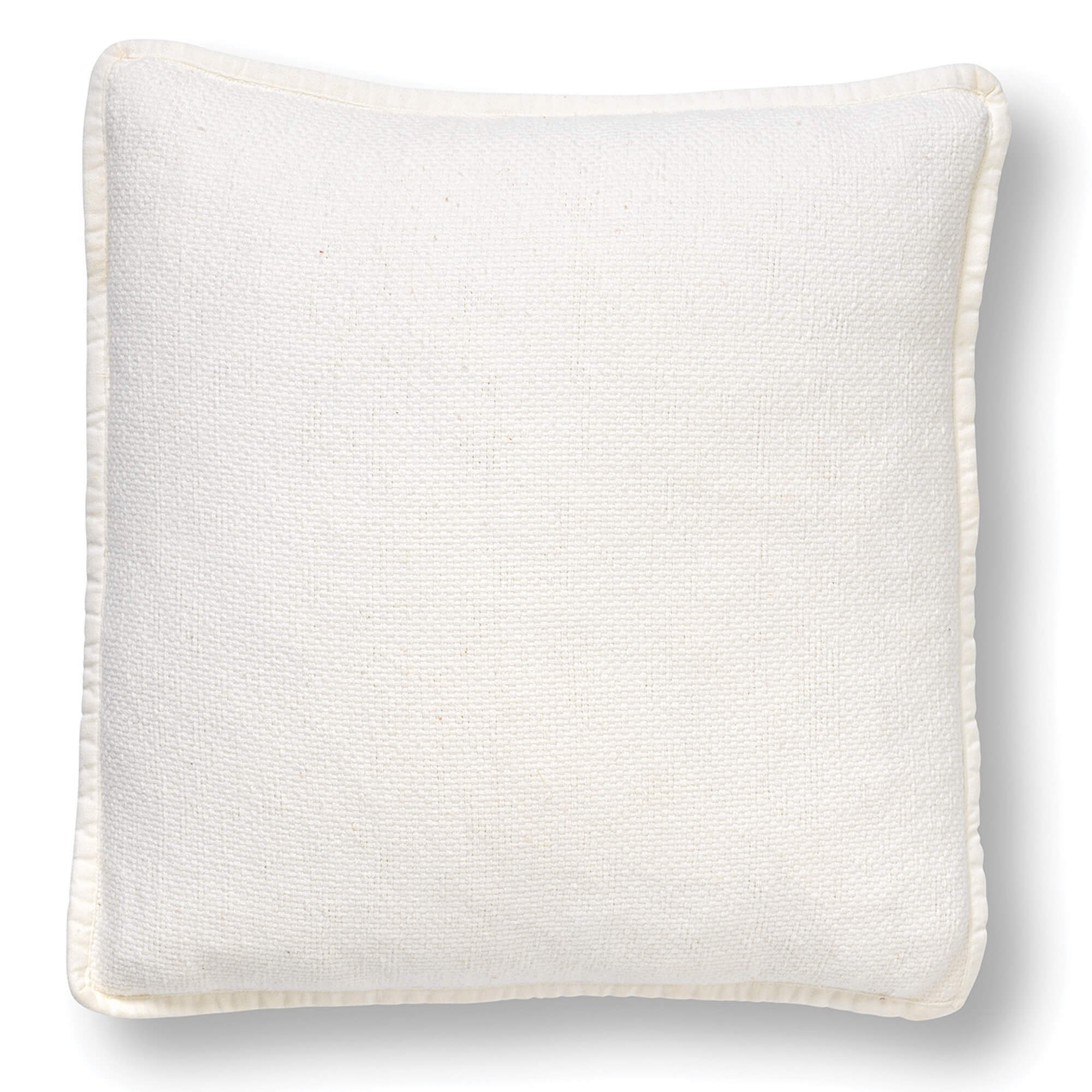 BOWIE - Cushion 45x45 cm - washed cotton - Snow White - off-white