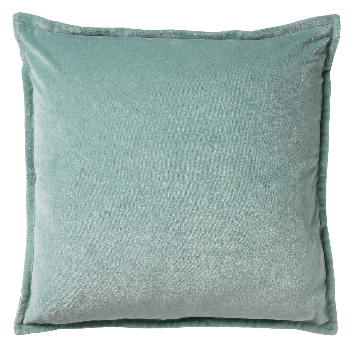 CAITH - Decorative cushion 50x50 cm - 100% cotton velour - Jadeite - Light Green