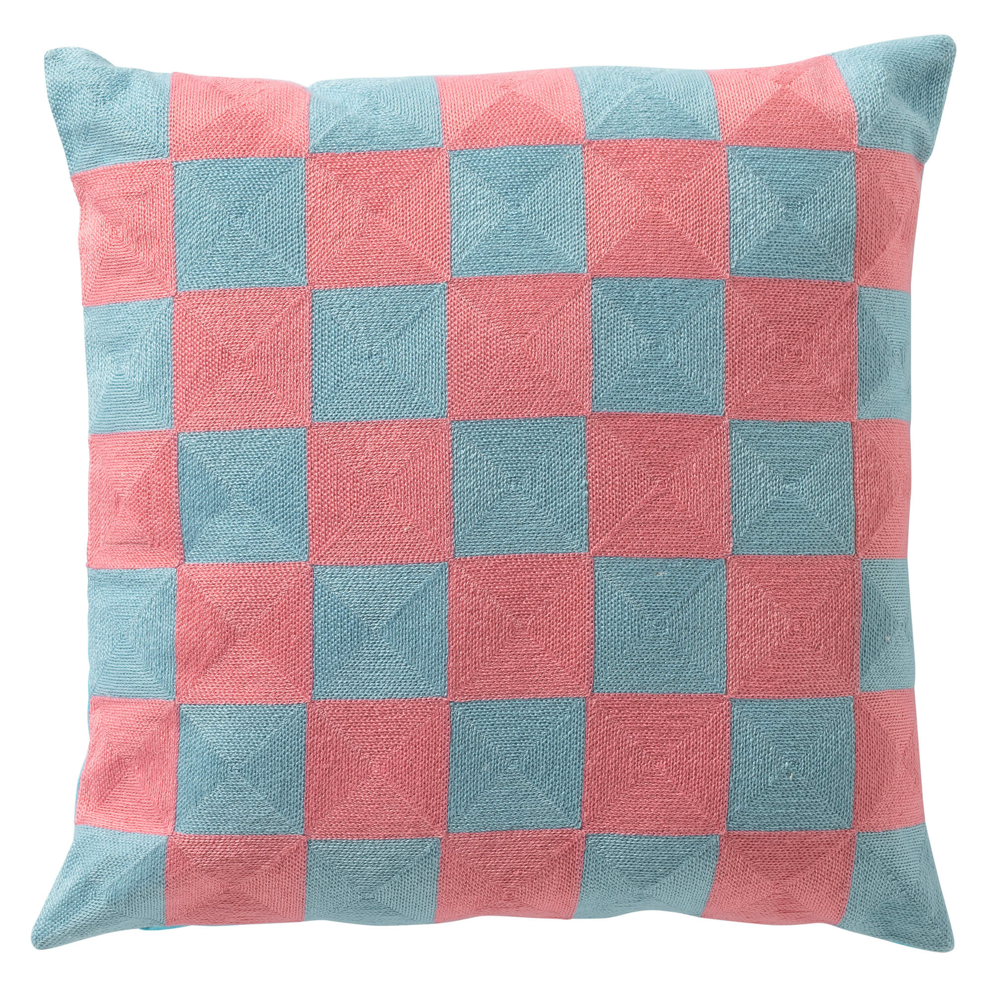 CRISTAL - Coussin 45x45 cm - Aqua Splash - bleu