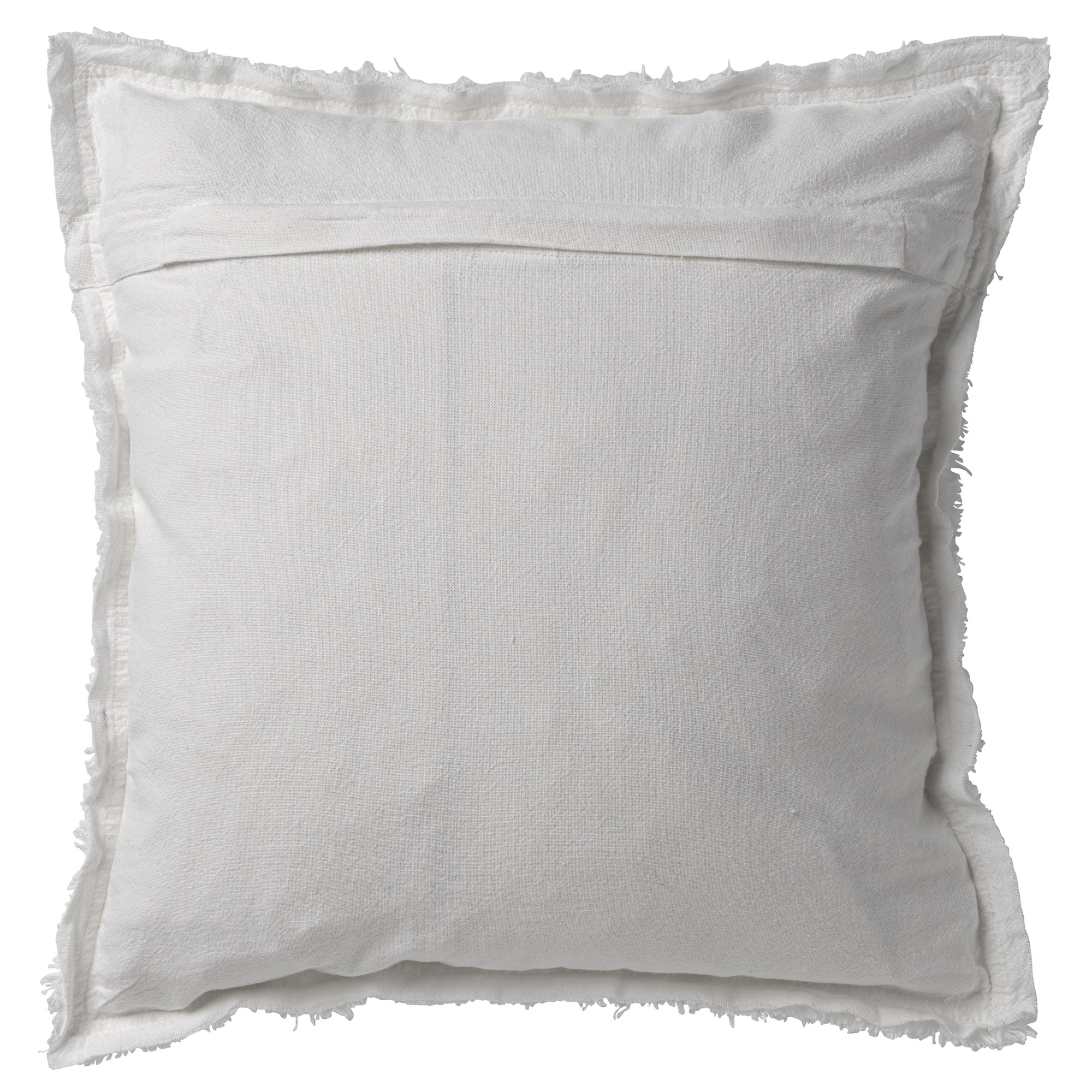 White Baumwolle 60x60 stone-washed | cm | BURTO Kissenbezug - mit Kissenhülle DDL02121000126 Snow optik