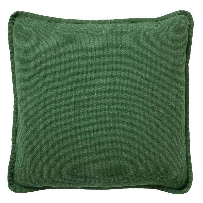 BOWIE - Cushion cover 45x45 cm - washed cotton - Mountain View - dark green