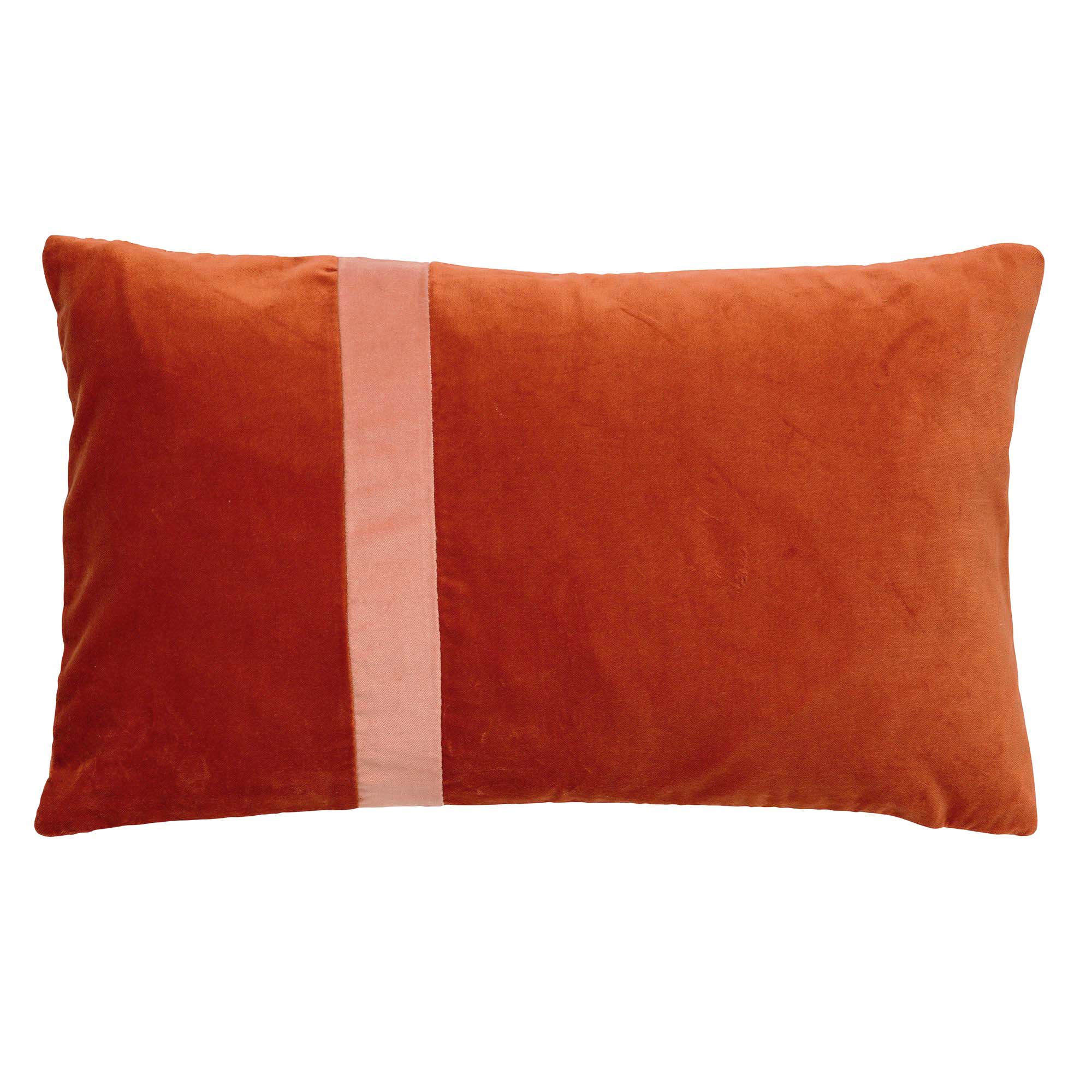 PIPPA - Coussin en velours Potters Clay 30x50 cm 