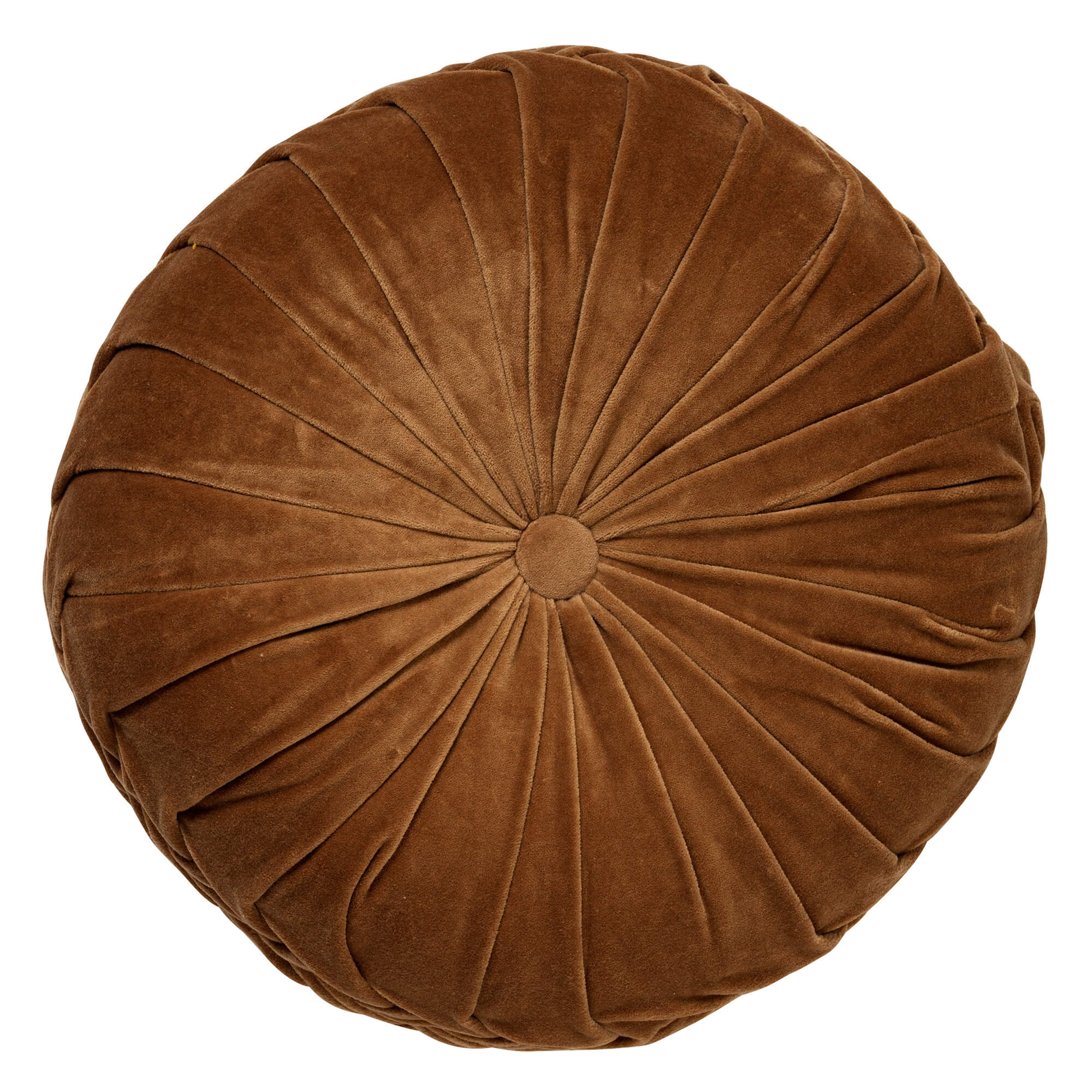 KAJA - Kussen rond Ø40 cm - Tobacco Brown