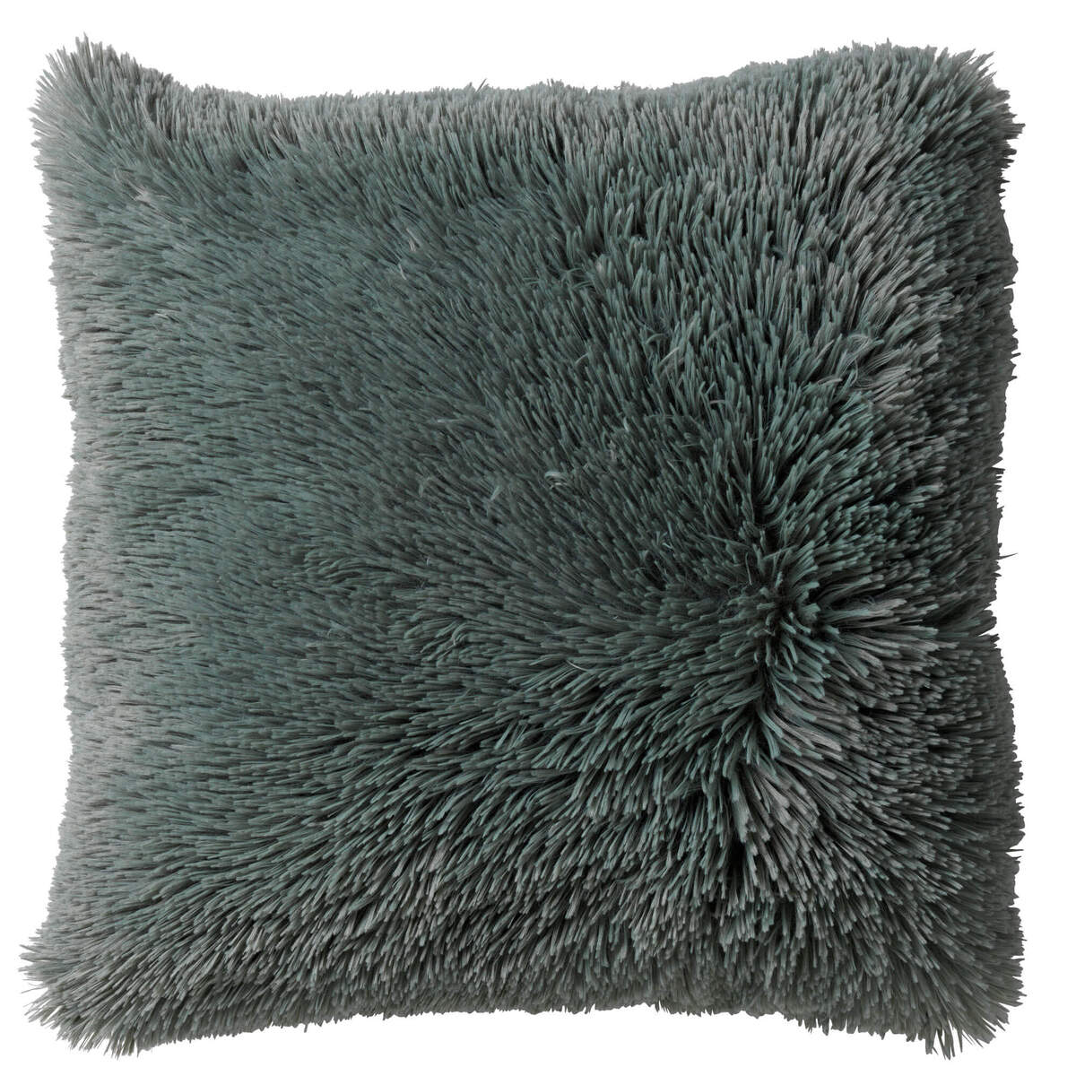 FLUFFY - Coussin décoratif 45x45 cm - ultra doux - couleur unie - Jadeite - vert clair