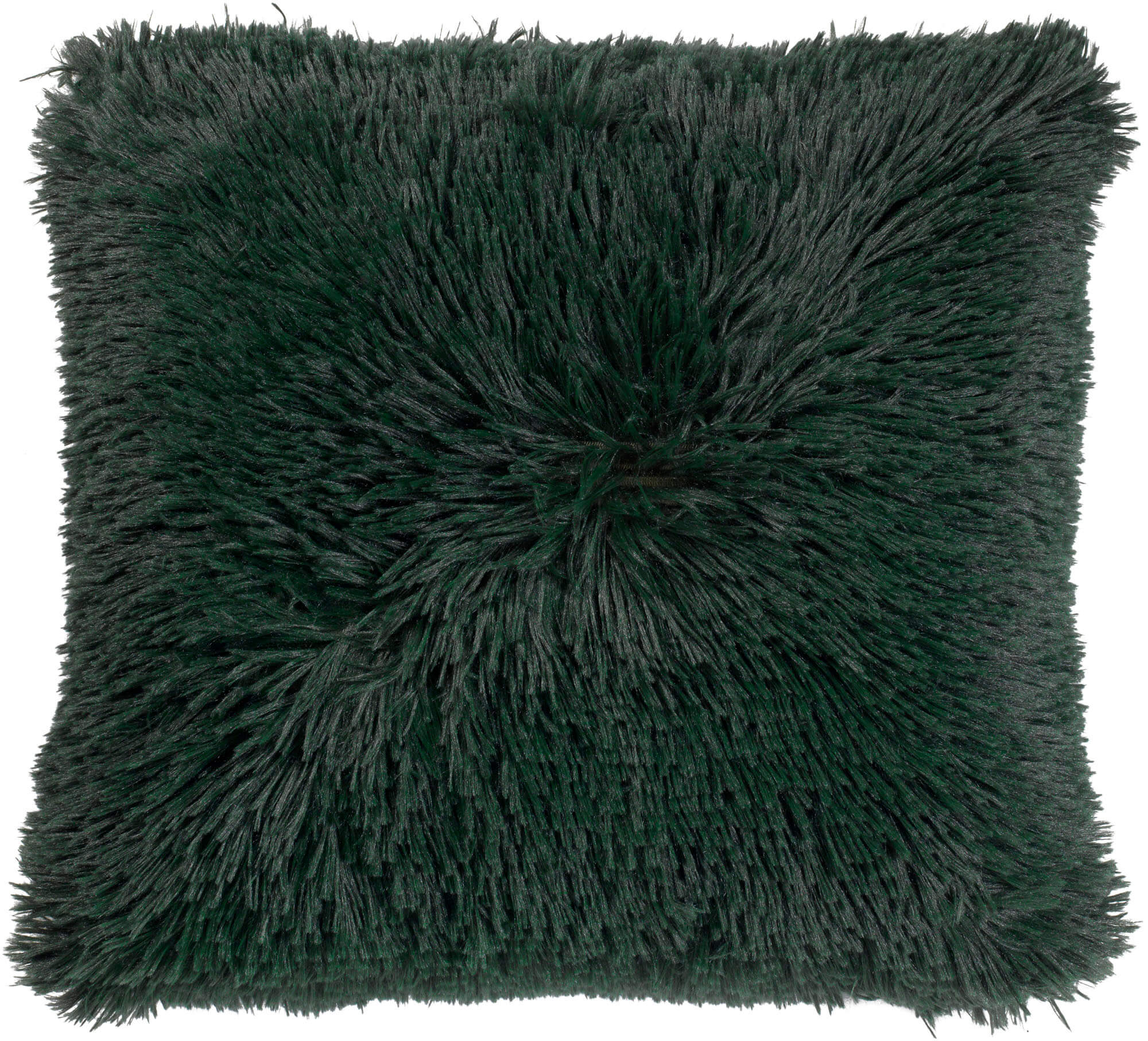 FLUFFY - Cushion 60x60 cm - Mountain View - donkergroen