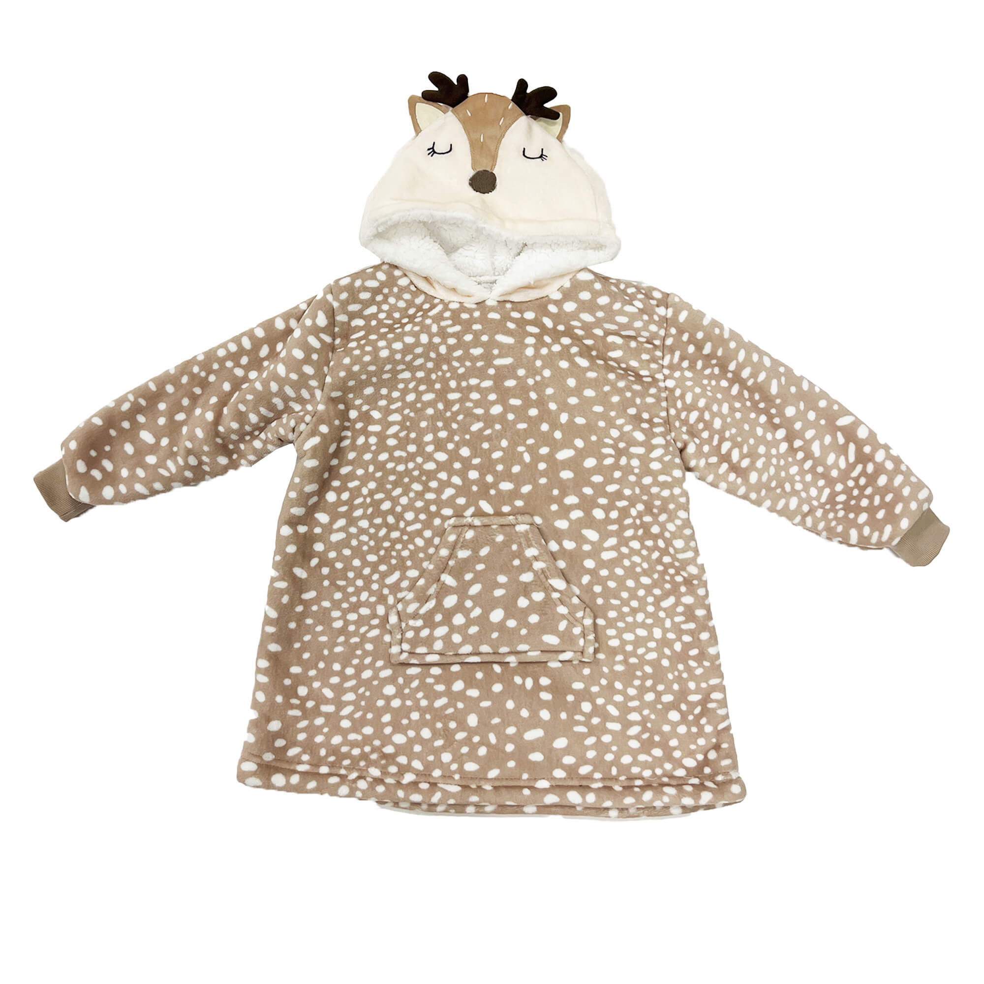 BAMBI - Sweat à capuche oversize pour enfants - 45x60 cm - Hazelnut - marron