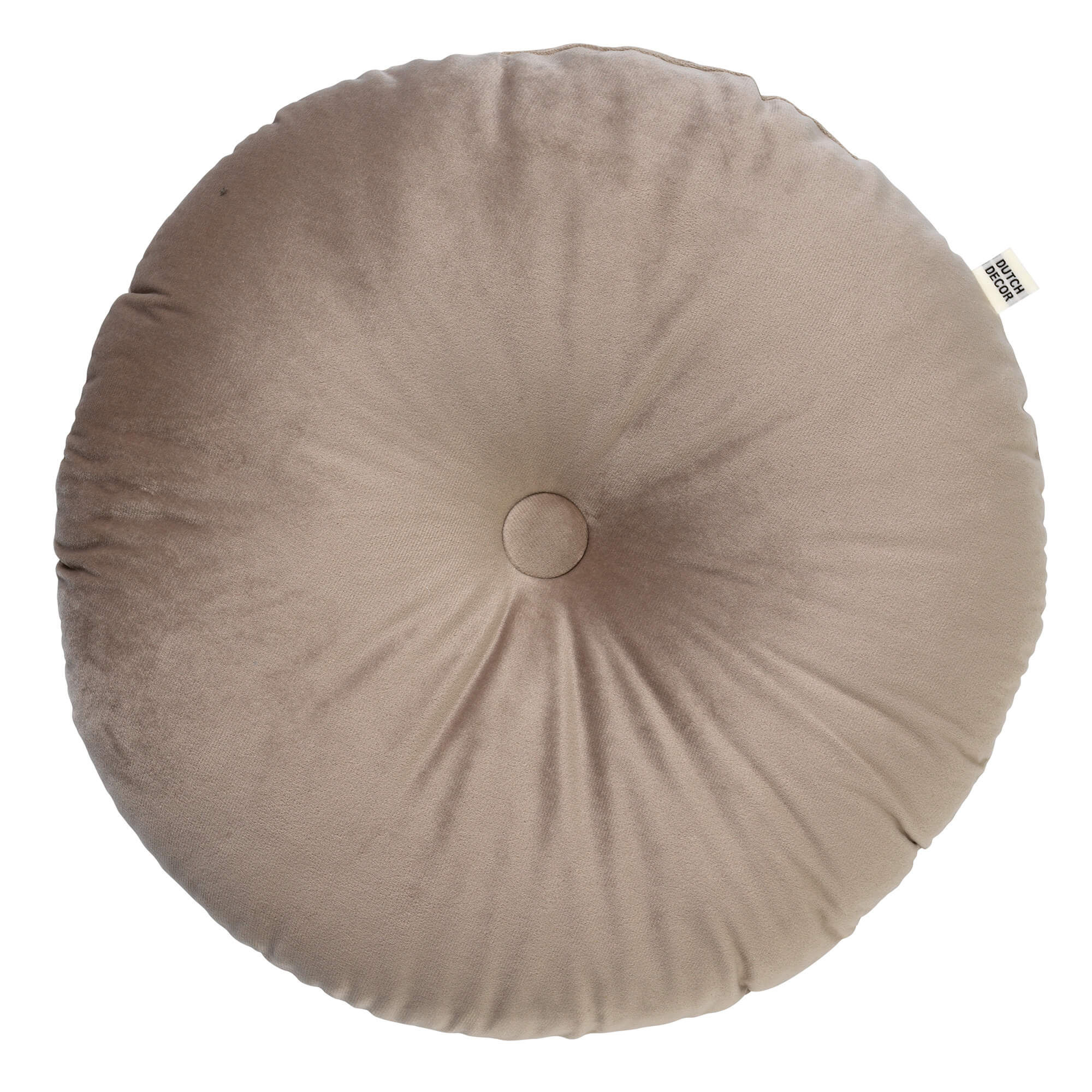 OLLY - Coussin rond en velours Pumice Stone 40 cm 