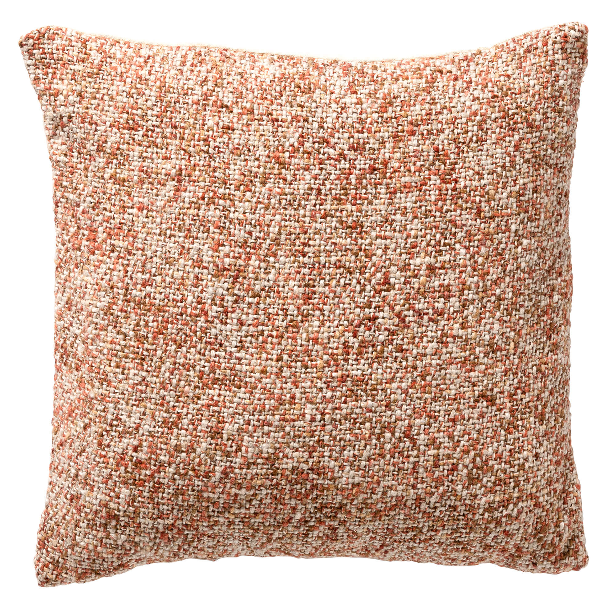 JOEY - Cushion 45x45 cm with cushion cover made of 70% gerecycled cotton - Eco Line collection - Potters Clay - orange