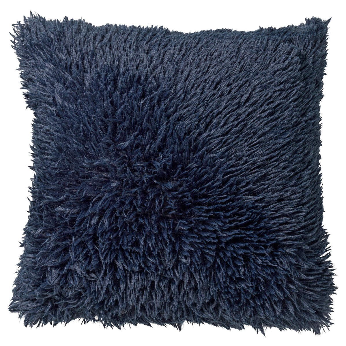 FLUFFY - Decorative cushion 60x60 cm - super soft - XL cushion - Insignia Blue - dark blue