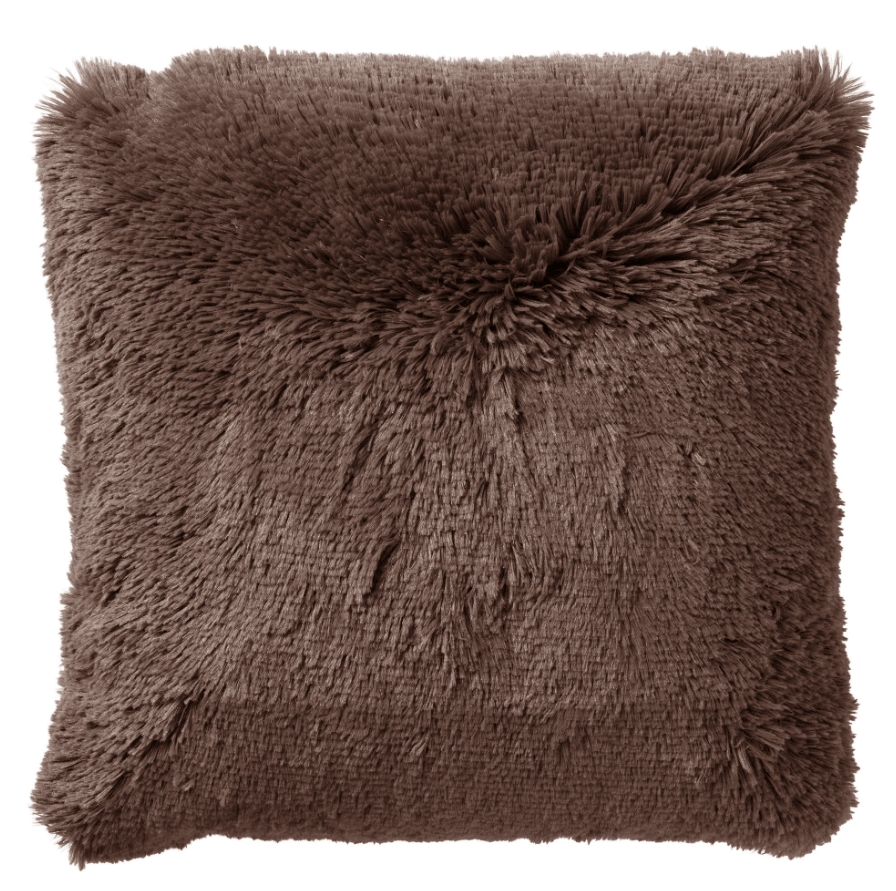 FLUFFY - Cushion 60x60 cm - Chocolate Martini - brown