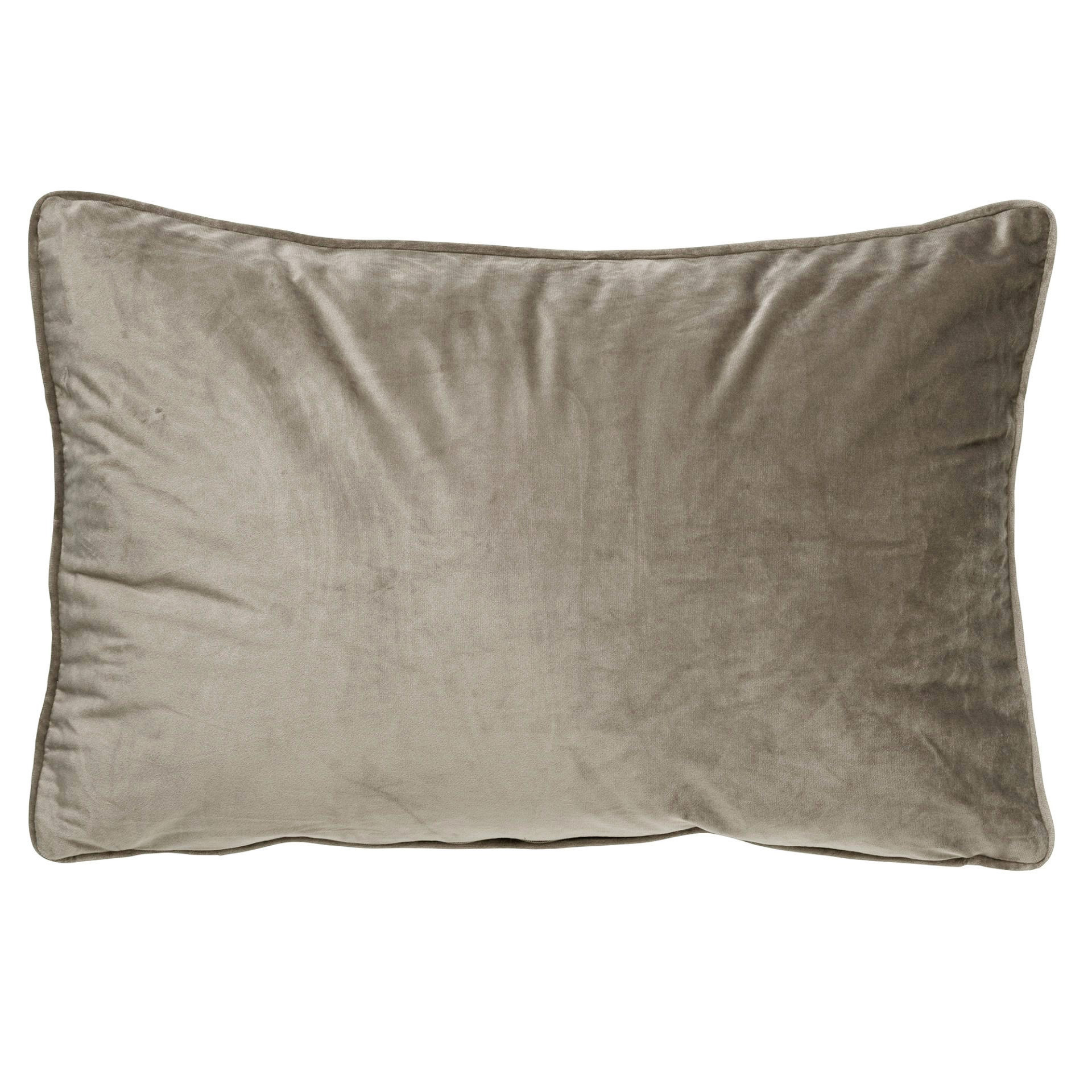 FINN - Cushion velvet 40x60 cm - Driftwood - taupe 